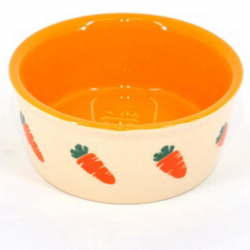 Ceramic Orange Carrot Bowl (4.8”)