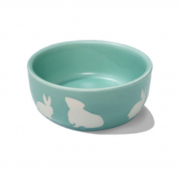 Rabbit & Guinea Pig Print Ceramic Bowl